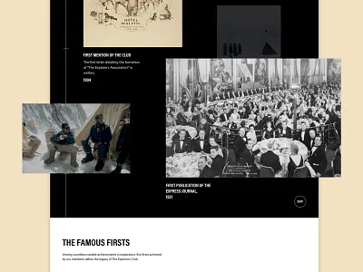 The Explorers Club – Web App design event nonprofit timeline ui uidesign ux web web app web design webdesign