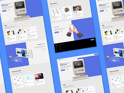 My new portfolio 📃 branding business design figma figmadesign illustration logo typography ui webdesign