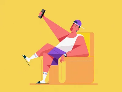 Clean Vector Character Design Illustration in Adobe Illustrator branding cartoon character design flat flat design illustration simple vector