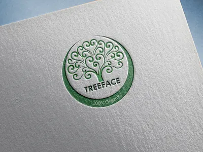 TreeFace Logo Design design