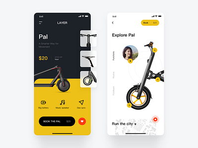 Smart electric bicycle bicycle bike car design e commerce electric bicycle graphic design intelligent smart bike ui