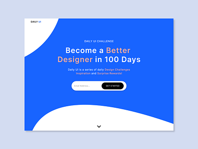 Daily UI Landing Page Redesign dailyui dailyuichallenge design landing page redesign ui web