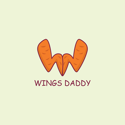 Wings Daddy modern logo design. brand identity branding design graphic design inkscape logo logo design logomark typography ui vector