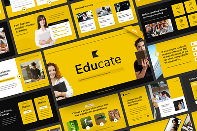 Educate Presentation Template clean colorful company corporate educate google slides keynote modern multipurpose multipurpose template photography pitch deck portfolio powerpoint studio template unique web design web development website