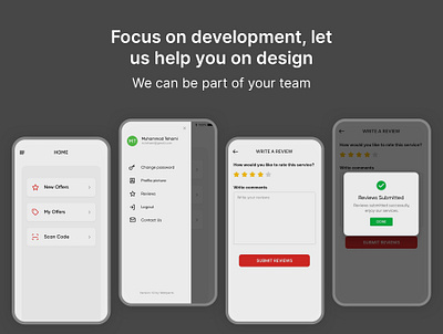 Food App UI Design app ui ux