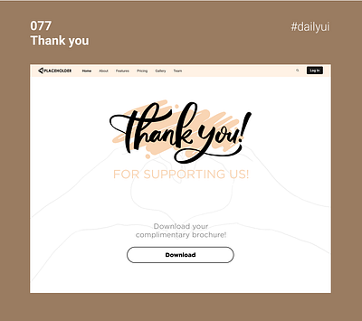 #077 Thank You dailyui dailyui 077 dailyuichallenge thank you