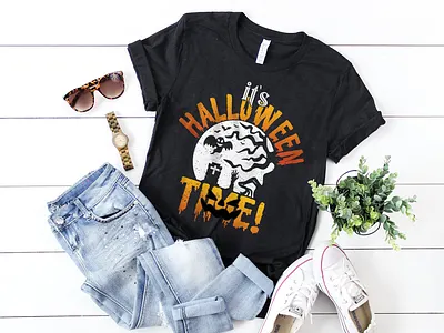 It's Halloween Time T-Shirt Design branding costume custom t shirts design graphic design illustration logo t shirt design vector
