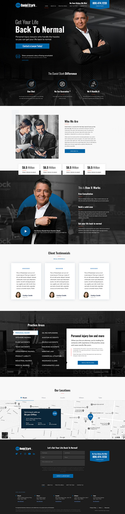 Website design for a personal injury lawyer design graphic design ui web design website design