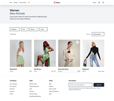 E-commerce Product Overview Design for Razor UI clean design ecommerce minimal template typography ui web webshop