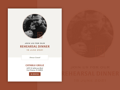 Digital Rehearsal Invitation design digital invitation invite rehearsal social text type typography vintage wedding