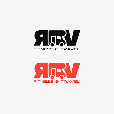 RV Fitness & Travel graphic design logo