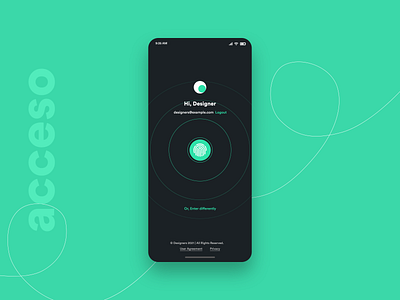 🧞 animation app branding design fingerprint graphic design illustration login typography ui ux vector