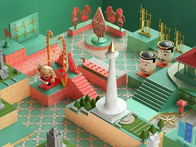 TV Ident Styleframe 3d graphic design motion graphics