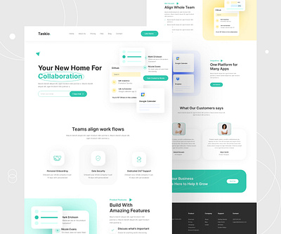 Taskio Saas Landing Page Design agency app app design creative saas design drive google landing page design landingpage design saas saas application saas design saas drive saas website design ui design ux design web web application web application design web design website design