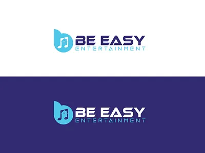 Be Easy Entertainment Logo animal bedger branding design flat graphic design icon illustration logo logotype minimal ui v vector
