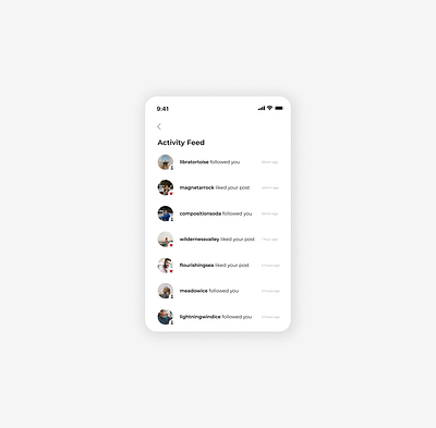 Daily UI 047 - Activity feed activity feed daily ui dailyui dailyui047 ui