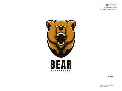Bear Mascot Logo branding design icon illustration logo logo design logotype vector