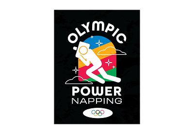 Olympic Power Napping graphic design illustration typography