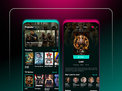 HD VideoBox - Redesign app branding design graphic design green icon illustration mobile movie redesign stream streaming ui ux vector