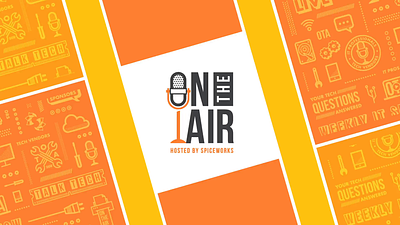 On The Air Intro 🎥 animation brand branding intro live logo logo design motion orange pattern show video