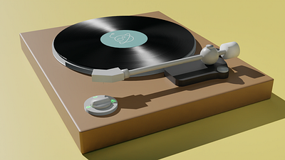 Turntable 3d blender illustration turntable