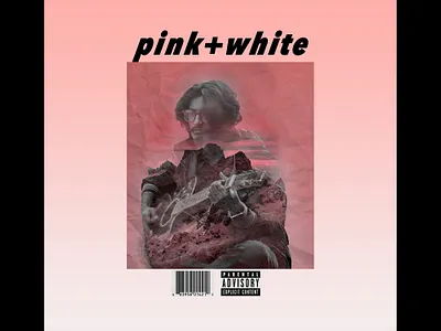 Double Exposure Album cover album cover design digital art double exposure frank ocean graphic design illustration music music art music poster musician pink white