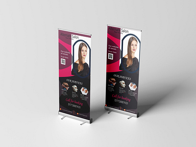 Roll up Banner 3d banner brochure design flyer graphic design illustration roll up banner vector