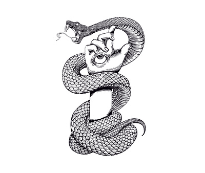 snake eye darkart drawing graphic design illustration ink logo