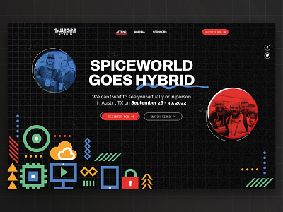 SpiceWorld 2022 Website black brand branding dark dark design header hero icons pattern web design website
