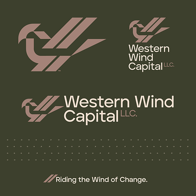 Western Wind Capital bird birds brand branding capital finance hawk icon logo mark modern western wind wind