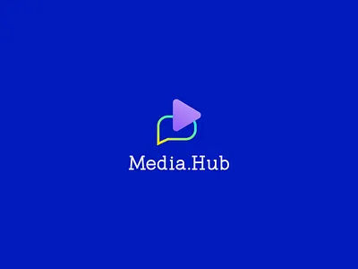 Media.Hub Logo and Branding brand brand identity branding creative design develope flat icon illustration line lineart logo logo mark minimalist logo modern modern logo print simple vector logo