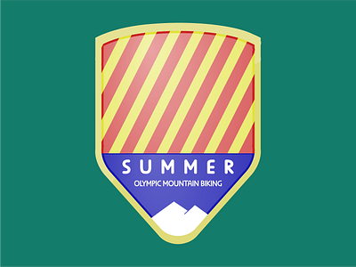 Olympic Mountain Biking Badge badge mountain biking olmypics olympic olympic badge olympic mountain biking rebound weekly warmup