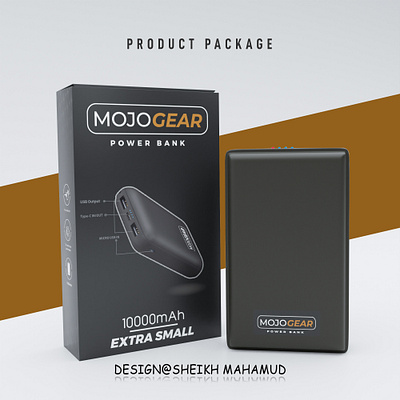 Product Packaging│ PowerBank Packaging │ Product Label 3d box design label design motion graphics packaging product pacakge