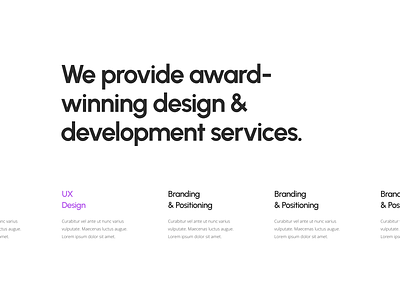 Agency - Services branding business design graphic design ui ux web design