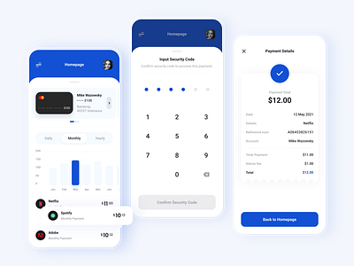 Weekly exploration 03 - Finance Apps apps clean credit card design finance financial fintech homepage income management mobile money netflix payment product design receipt transaction ui ux wallet