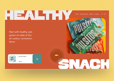 Healthy Snack Website branding design graphic design typography ui ux