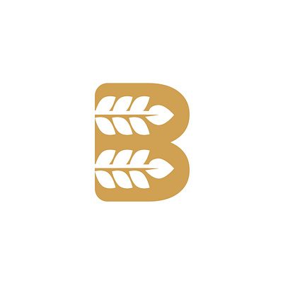 Wheat Letter B Logo For Sale branding design elegant farm gold graphic design illustration logo modern nature organic professional q e r t y h j k l m n b v c stylish stylish logo ui unique ux vector wheat letter b logo