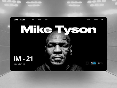 Mike Tyson e-commerce boxing branding clean ui design e commerce interactive website landing page longread new shop sport store story title trend ui uiux ux web design website