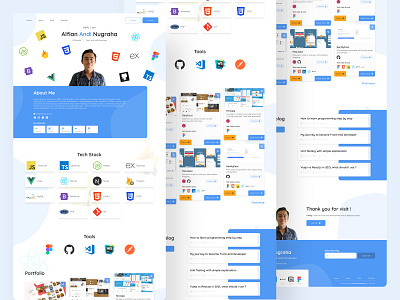 Alfianandi.dev - Personal Portfolio Landing Page backend branding design designui freelance frontend frontend development graphic design landing page landing page design personal personal landing page personal web portfolio ui ui designer uidesign web website