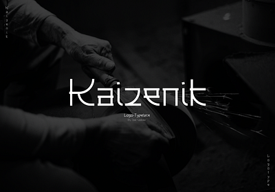 Kaizenik - Japanese style font branding calligraphy design font fonts glyphs graphic design illustration letter letters logo typography