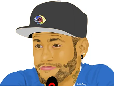 ILLUSTRATION OF NEYMAR JNR. IN FIGMA ball brasil brazil create creative design football graphic design illustrate illustration illustrator neymar neymar junior play soccer sport sports vector vector art vector graphic