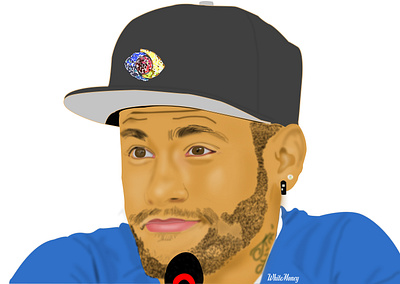 ILLUSTRATION OF NEYMAR JNR. IN FIGMA ball brasil brazil create creative design football graphic design illustrate illustration illustrator neymar neymar junior play soccer sport sports vector vector art vector graphic