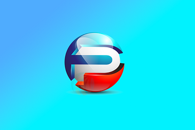 3D P letter logo design template animation branding design graphic design illustration logo motion graphics vector