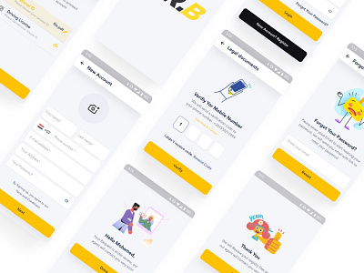 MR Bee Mobile App. ui interaction ux animation ux challenge