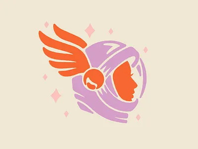 Cosmic Cadets astronaut branding colorful cosmic design illustration illustrator logo retro space vector vintage