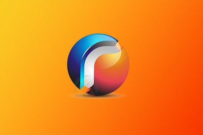 3D R letter logo design template animation branding design graphic design illustration logo motion graphics vector