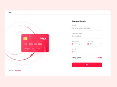 Credit Card Checkout Page best ui designer branding dailyui dailyuidesign design figma graphic design ui uidesign uiux website design