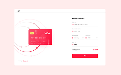 Credit Card Checkout Page best ui designer branding dailyui dailyuidesign design figma graphic design ui uidesign uiux website design