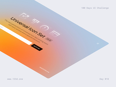 Day 018 — Coming Soon | 100 days UI challenge 123done coming coming soon design design kit design system figma interface soon template ui kit universal design system (web) website wip