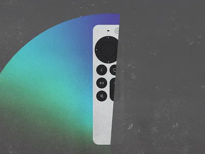 Lost Siri remote appletv dust film find findmy flat gradient graphic design illustration lost radar remote remote control siri texture vector